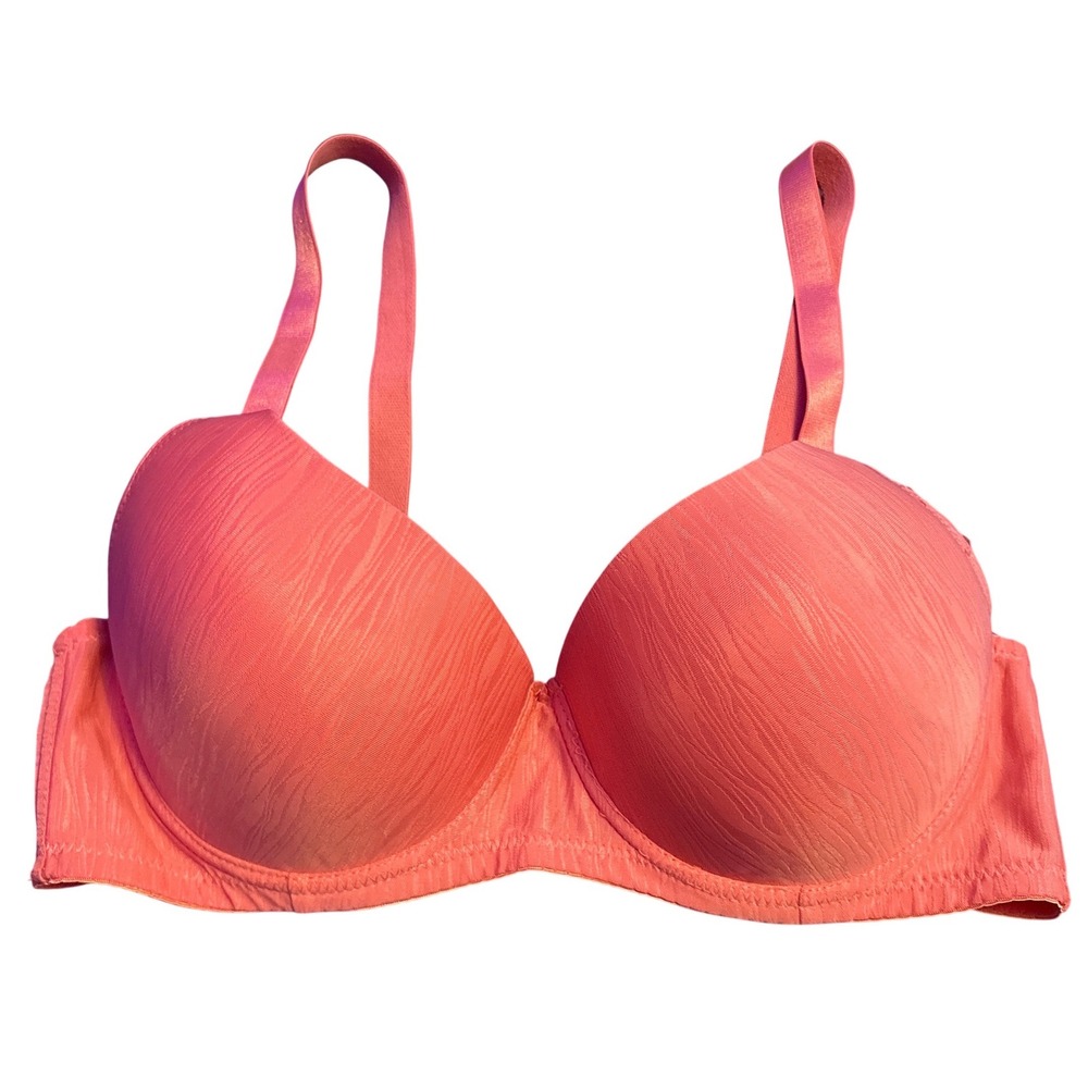 Mamia T-Shirt Bra Coral Orange Padded Underwire Full Figure Style BR4222D3 40D